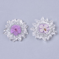 Transparent Clear Epoxy Resin Cabochons&nbsp;CRES-N025-02E