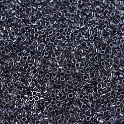 MIYUKIデリカビーズ  シリンダー  日本製シードビーズ  11/0  （db0925)スパークリングチャコールライニングクリスタル  1.3x1.6mm  穴：0.8mm  約2000PCS /ボトル  10 G /ボトル&nbsp;SEED-JP0008-DB0925