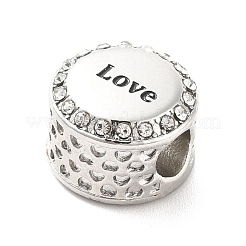 304 Stainless Steel European Beads&nbsp;STAS-D180-01P
