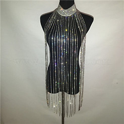 Alloy Full Crystal Rhinestone Tassel Body Chains&nbsp;WG01C3C-02