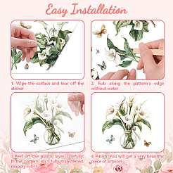 3 Sheets 3 Styles PVC Waterproof Decorative Stickers&nbsp;DIY-WH0404-080