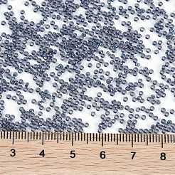 MIYUKIラウンドロカイユビーズ  日本製シードビーズ  （rr3539)ファンシー裏地ハンブルー  15/0  1.5mm  穴：0.7mm  約250000個/ポンド&nbsp;SEED-G009-RR3539