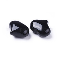 Natural Black Onyx Heart Love Stone&nbsp;G-F659-A21
