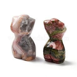 Natural & Synthetic Gemstone Carved Bust Model Statues Ornament&nbsp;G-P525-05