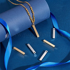 8Pcs 2 Colors 304 Stainless Steel Pendants&nbsp;FIND-UN0004-05