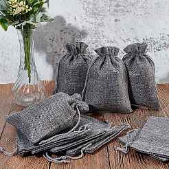 25Pcs Burlap Packaging Pouches Drawstring Bags&nbsp;ABAG-FP0001-02