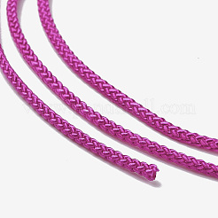 編み込みナイロン糸  染め  結び紐  中国の結び目  工芸品やジュエリー作り  パープル  1.5mm  約13.12ヤード（12m）/ロール&nbsp;NWIR-E023-1.5mm-28