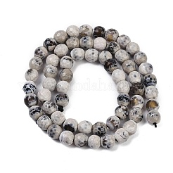 Natural Fire Crackle Agate Beads Strands&nbsp;G-C082-A01-42