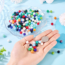 375Pcs 15 Colors Opaque Solid Color Glass Beads&nbsp;GLAA-TA0003-26
