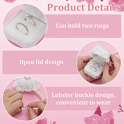 Polyester Pet Dog Wedding Ring Displays&nbsp;AJEW-WH0460-074P-01