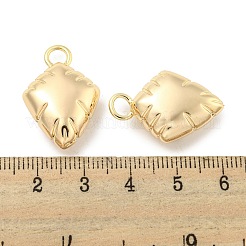 真鍮チャーム  カドミウムフリー＆ニッケルフリー＆鉛フリー  18KGP本金メッキ  25.5x16.5x8mm  穴：4mm&nbsp;KK-L211-009G-02