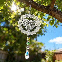 201 Stainless Steel 3D Rotating Hanging Wind Spinner&nbsp;STAS-TADJ0001-11B