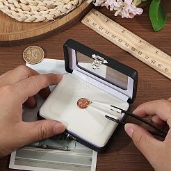 PU Imitation Leather Loose Diamond Storage Boxes with Clear Acrylic Hinged Lid & Beige Velvet Inside&nbsp;AJEW-WH0817-035