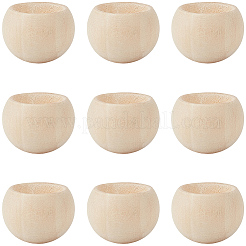 10Pcs Half Round Wooden Aromatherapy Diffuser&nbsp;AJEW-GF0015-18B