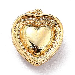 Eco-Friendly Brass Micro Pave Cubic Zirconia Pendants&nbsp;ZIRC-H122-03G-01