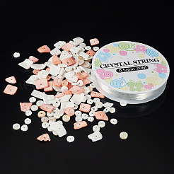 DIY Natural Shell Beads Bracelet Making Kit&nbsp;DIY-CF0001-10