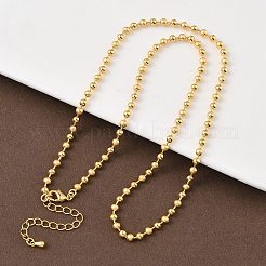Brass Ball Chain Necklaces for Women&nbsp;NJEW-B148-01B-G