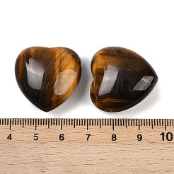 天然虎目の宝石のビーズ  ハート  13x25x25mm  穴：2mm&nbsp;G-E338-11A