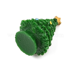 クリスマス樹脂フィギュア像  ホームオフィスのデスクトップ装飾用  クリスマスツリー  19.5x20x28mm&nbsp;DJEW-M018-02C