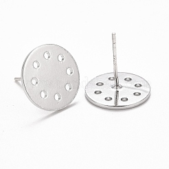 Rack Plating Brass Earring Findings&nbsp;KK-C237-06P