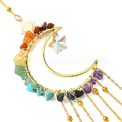 Star Glass Pendant Decoration&nbsp;HJEW-JM02116