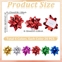 120Pcs 6 Colors Plastic Christmas Decorations&nbsp;FEPA-GA0001-02