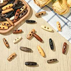 160Pcs 16 Styles Natural Wood Buttons&nbsp;FIND-CJ0004-42