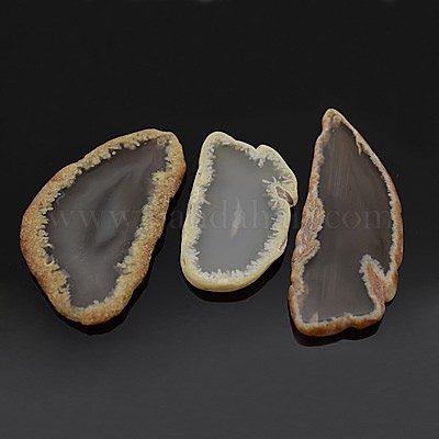 Natural Agate Slices Big Pendants&nbsp;G-E022-3-1