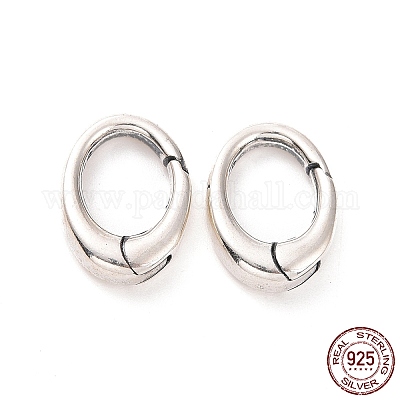 925 Sterling Silver Spring Gate Rings&nbsp;STER-D036-13AS-01-1