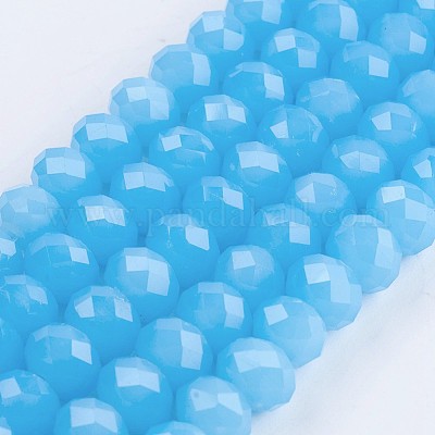 Glass Beads Strands&nbsp;EGLA-F122-8x6mm-M03-1