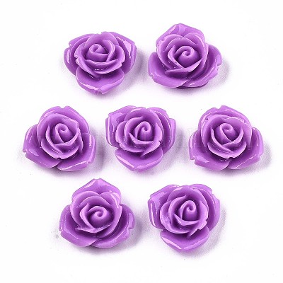 樹脂カボション  花  プラム  15x7mm&nbsp;CRES-B3434-A05-1