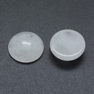 Natural Quartz Crystal Cabochons&nbsp;G-P393-R50-4MM-1