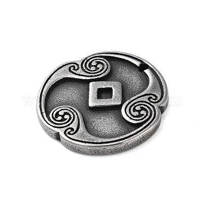 Rune Letters Alloy Pendants&nbsp;PALLOY-S193-01AS-23-1