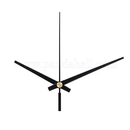 アルミ製ロングシャフトクロックポインター  交換用時計の針  ブラック  65~88mm  3個/セット&nbsp;CLOC-PW0001-12C-1