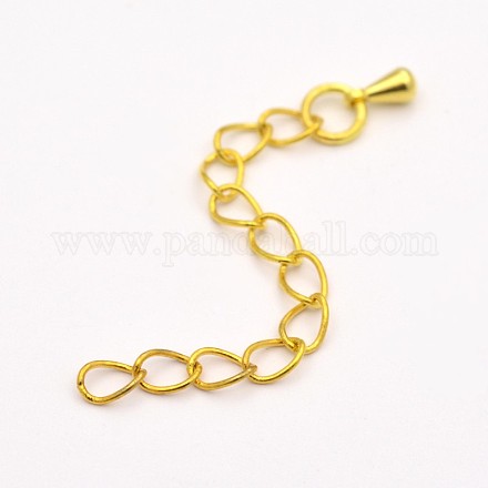 Brass End Chains&nbsp;KK-D404-01G-1