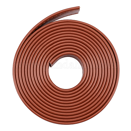 PUレザーコード  フラット  シエナ  20x2.5mm  3 m /ロール&nbsp;DIY-WH0209-99D-1