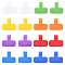 30Pcs Nylon Hook and Loop Cable Labels, Writable Cable Wraps, Mixed Color, 28.5x37.5x3mm