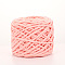 Soft Crocheting Polyester Yarn, Thick Knitting Yarn for Scarf, Bag, Cushion Making, Pink, 6mm, about 100m/skein