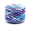 Soft Crocheting Polyester Yarn, Thick Knitting Yarn for Scarf, Bag, Cushion Making, Segment Dyed, Colorful, 7mm