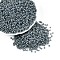 Glass Seed Beads, Ceylon, Round, Gray, 8/0, 3mm, Hole: 1mm, about 10000pcs/pound