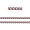 Brass Twisted Chains, Curb Chains, Unwelded, with Spool, Oval, Lead Free & Nickel Free & Cadmium Free, Red Copper, 1.8x1x0.36mm, about 301.83 Feet(92m)/roll