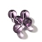 K9 Glass, Imitation Austrian Crystal Beads, Round, Purple, 7.5x8mm, Hole: 1.4mm