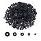 Handmade Polymer Clay Beads, Disc/Flat Round, Heishi Beads, Black, 11x7x3cm, about 3800~4000pcs/box