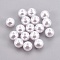 ABS Plastic Imitation Pearl Beads, Round, White, 16mm, Hole: 2.6mm, about 240pcs/500g