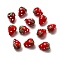 Lampwork Beads, 3D Strawberry, Red, 15x11mm