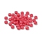 Opaque Acrylic Column Beads, Cerise, 7x4mm, Hole: 1.8mm