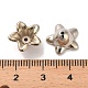 CCB ビーズキャップ  花  プラチナ  12.5x6mm  穴：1.2mm&nbsp;CCB-U001-10P-3