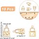 Brass Rhinestone Pendants&nbsp;FIND-WH0144-27KCG-2