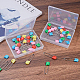 クリアプラスチックビーズ収納ケース  直方体の  透明  11.8x9.8x2cm  8個/セット&nbsp;CON-BC0004-63-7