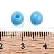 プラスチックビーズ  ラウンド  ダークブルー  6x5.5mm  穴：1.8mm  約3846個/500g&nbsp;MACR-S378-01L-3